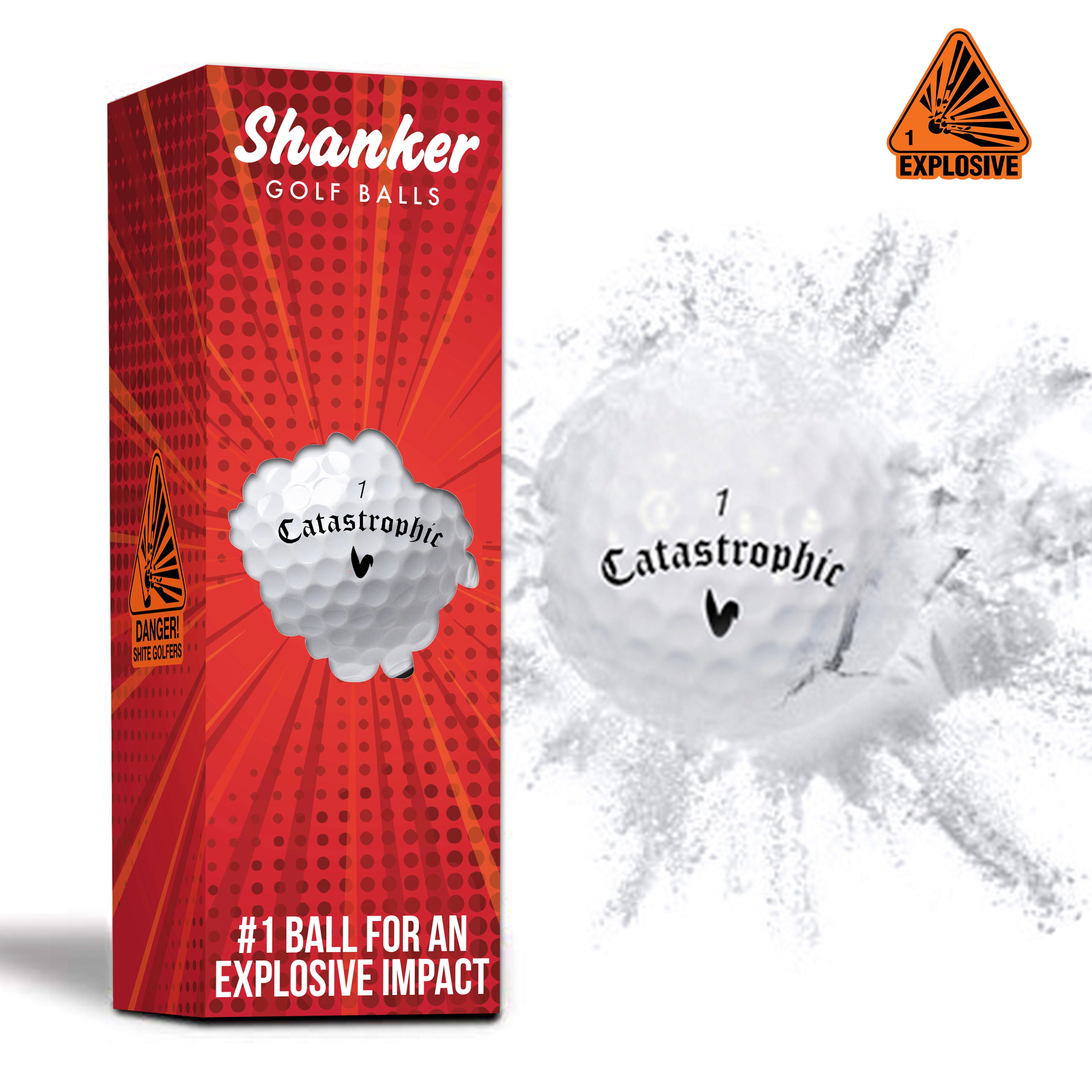 Shanker Exploding Golf Balls Prank Balls That Explode on Etsy UK