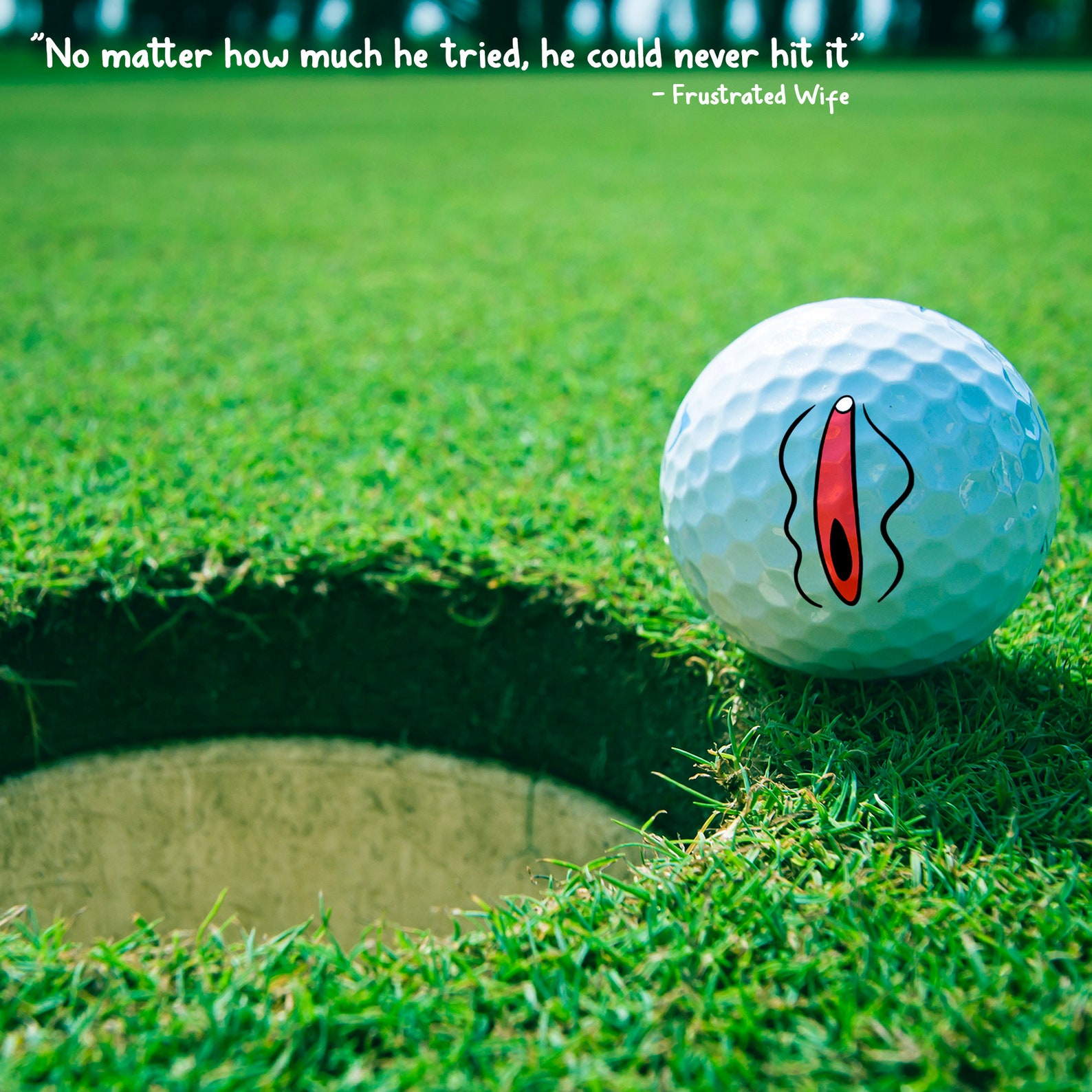 Shanker Clitoris Golf Balls the Unfindable Ball Rude Funny - Etsy Hong Kong