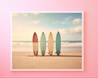 Surf Print - Surf Art | California Print | Surf Nursery | Surf Decor | Digital Download