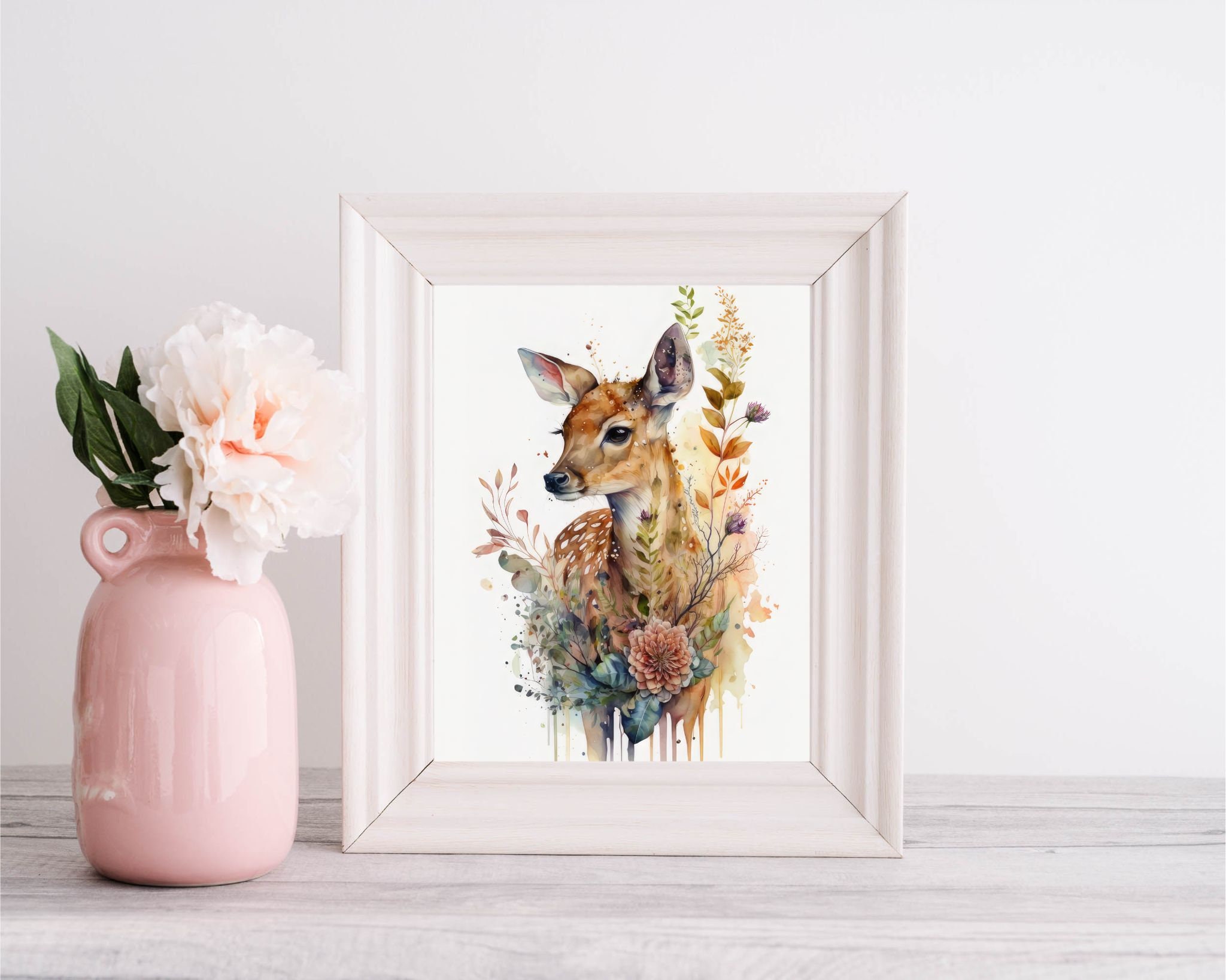 Fawn Print - Deer Wall Art | Digital Download | Woodland Nursery ...