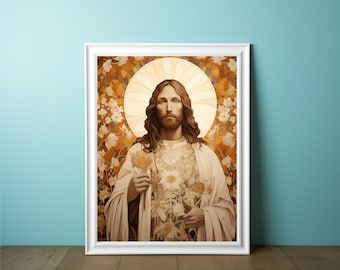 Jesus Art - Modern Christian Art | Christian Wall Art | Spiritual Wall Art | Christian Gifts