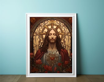 Jesus Art - Modern Christian Art | Christian Wall Art | Spiritual Wall Art | Christian Gifts