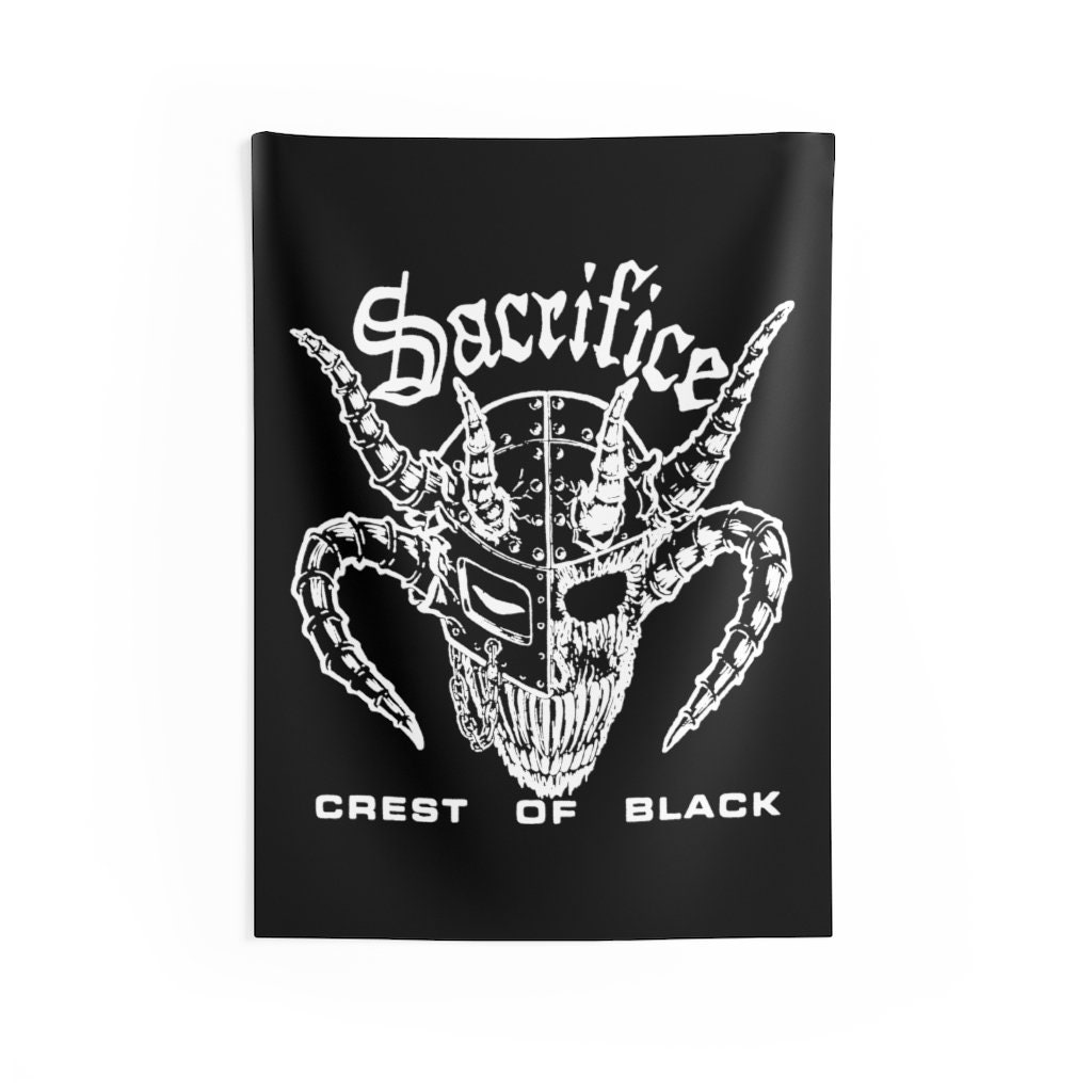 SACRIFICE Crest of Black Tapestry - Etsy
