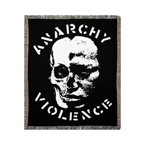 GISM Anarchy Violence Woven Blanket - Etsy