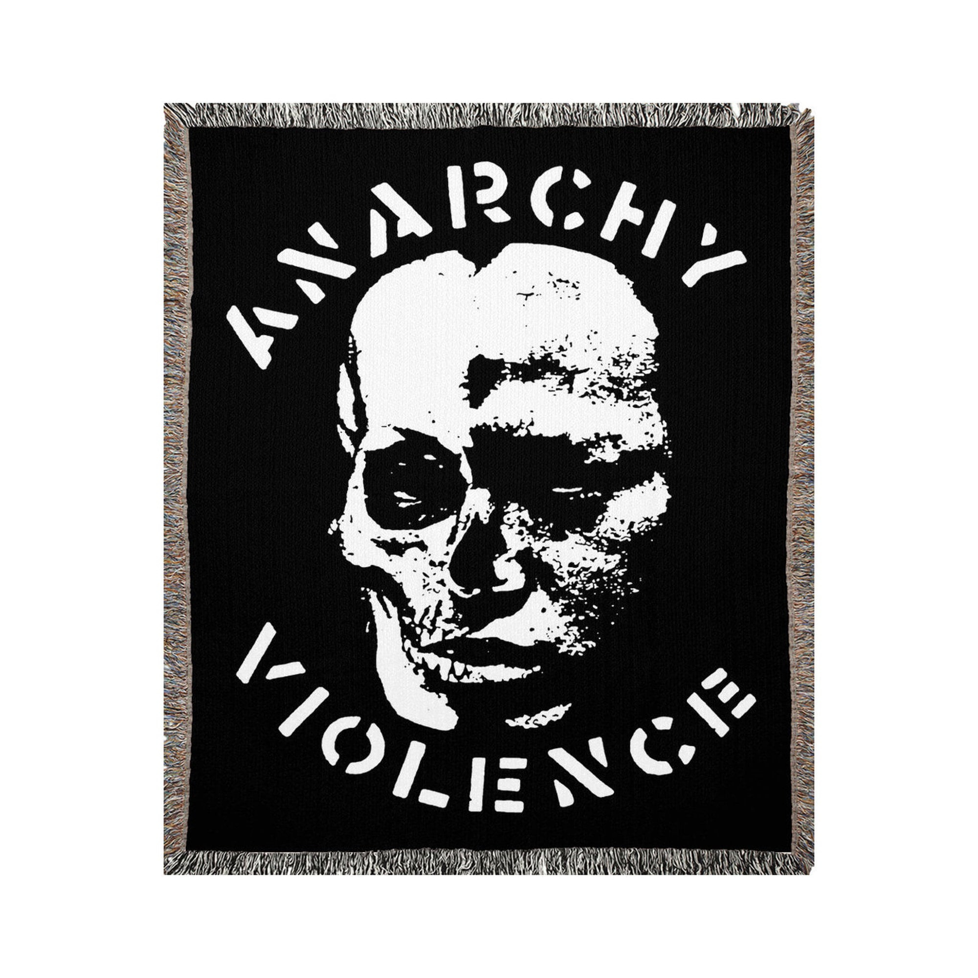 GISM Anarchy Violence Woven Blanket - Etsy GISM Anarchy Violence Woven Blanket - Etsy