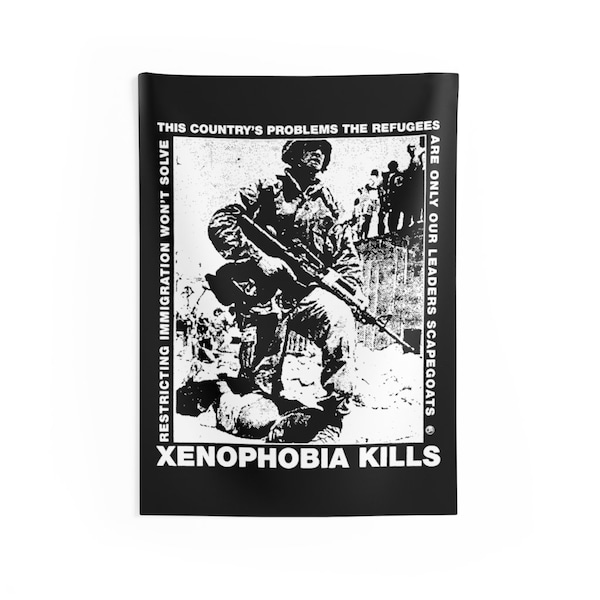 AUS-ROTTEN Xenophobia Kills Tapestry