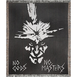 No Gods No Masters Woven Blanket