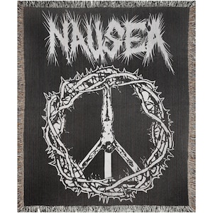 Nausea Woven Blanket