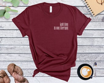 Knitting Shirt Gift For Knitter T shirt Knit Funny Knitting Tee For Knitting Lover Knitting Gift Knitter Top Cute Knitting Tshirt Knit Gift