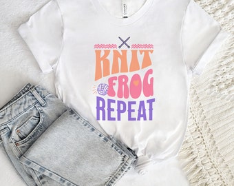 Knitting Shirt Gift For Knitter T shirt Knit Funny Knitting Tee For Knitting Lover Knitting Gift Knitter Top Cute Knitting Tshirt Knit Gift