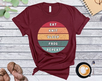Knitting Shirt Gift For Knitter T shirt Knit Funny Knitting Tee For Knitting Lover Knitting Gift Knitter Top Cute Knitting Tshirt Knit Gift