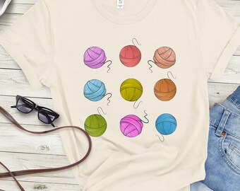 Knitting Shirt Gift Idea For Knitter T shirt Knit Funny Knitting Gift Tee For Knitting Lover Funny Gift For Knitter Top Cute Knitting Shirt