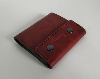 Handmade Leather Wallet, Personalized Leather Wallet, Minimalist Wallet, Custom Wallet, Engraved Leather Wallet, Bifold Leather Wallet