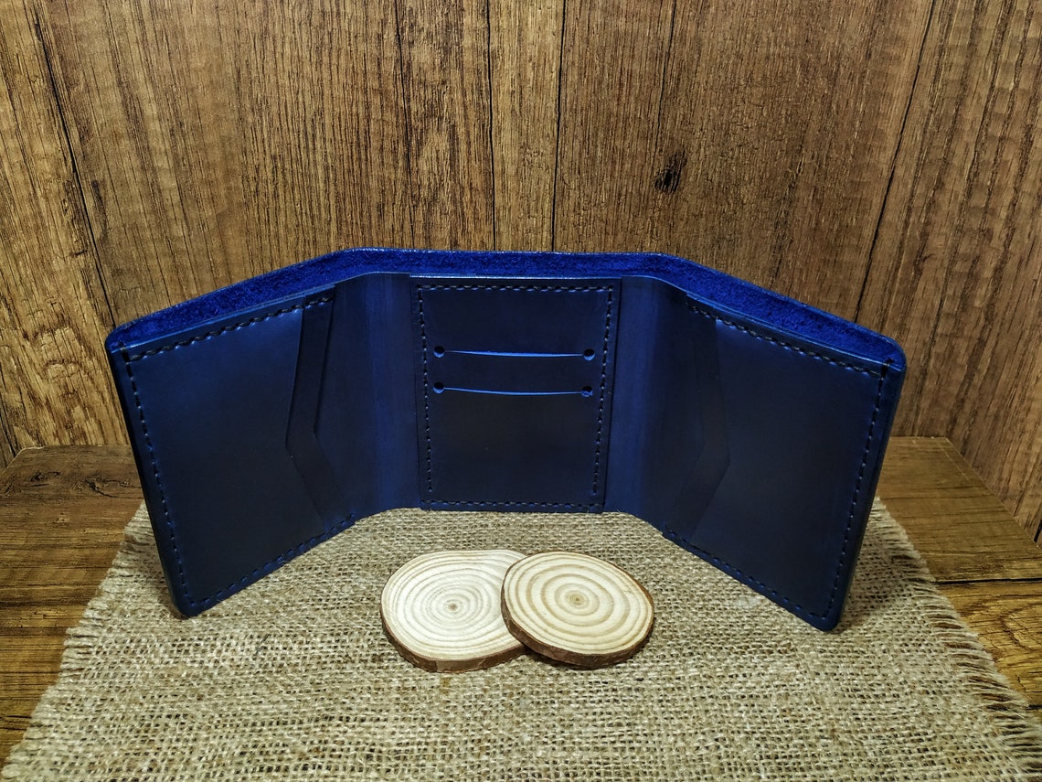 Handmade Leather Wallet Personalized Leather Wallet Engraved Etsy