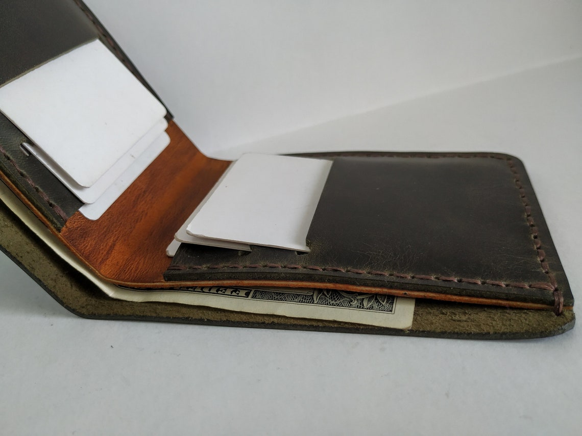 Handmade Leather Wallet Personalized Leather Wallet Engraved Etsy