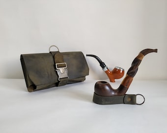 Pipe bag, leather Pipe Bag, Leather Pipe holder, Tobacco Bag, Leather Tobacco Case, Tobacco Holder, Personalized Tobacco Bag