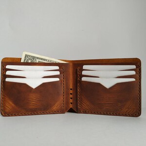 Handmade Leather Wallet, Slim Wallet, Custom Wallet, Mens Wallet,Personalized Leather Wallet, Engraved Leather Wallet, Bifold Leather Wallet
