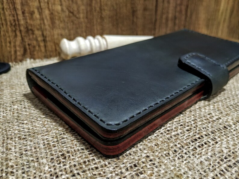 Handmade Leather Wallet Long Style Wallets Personalized Etsy