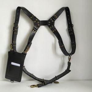 Leather Suspenders, Handmade Leather Suspender, Black Suspenders, Mens Suspenders, Wedding Suspenders, Groomsmen gift, Suspenders for Men,
