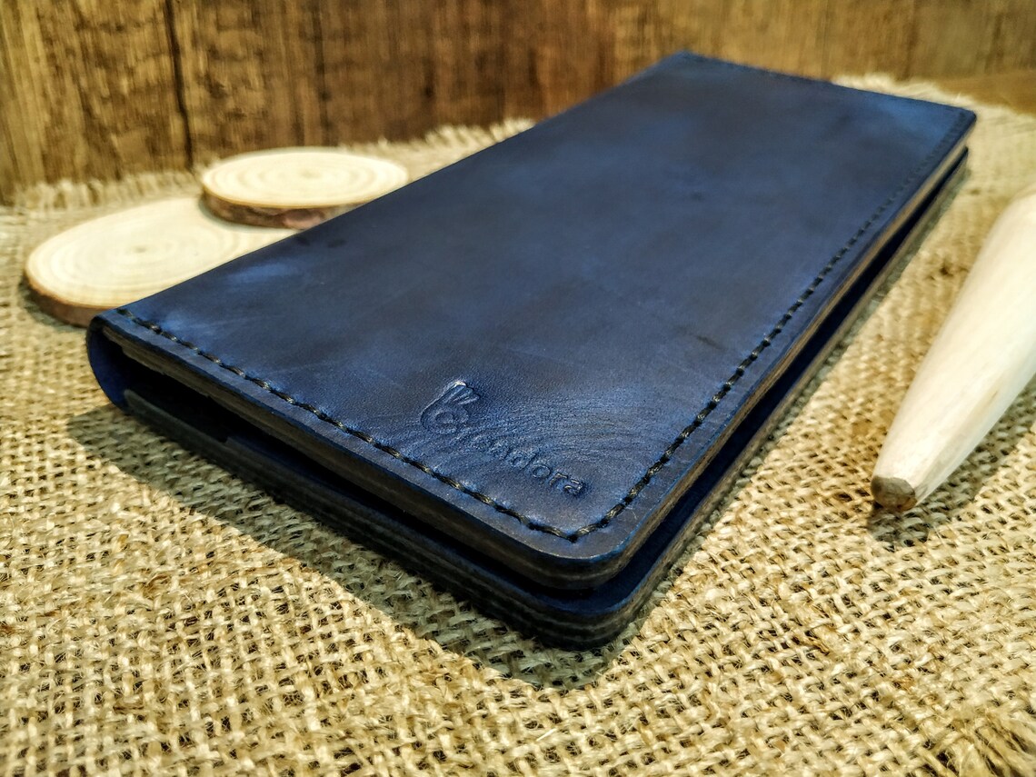Handmade Leather Wallet Long Style Wallets Personalized Etsy