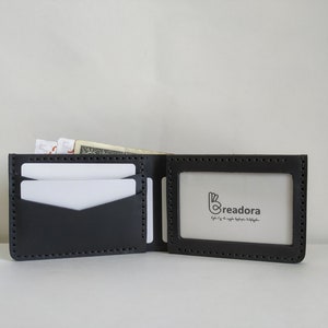 Heren lederen portemonnee, handgemaakte lederen portemonnee, gepersonaliseerde lederen portemonnee, gegraveerde lederen portemonnee, creditcard portemonnee, ID-kaart houder
