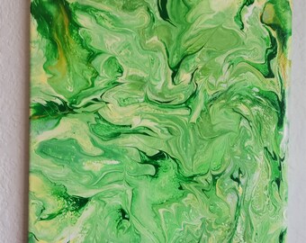 Art Painting Green Fairies 8"x10"