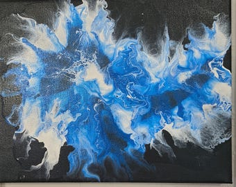 Art Painting Blue Storm 10"x"8