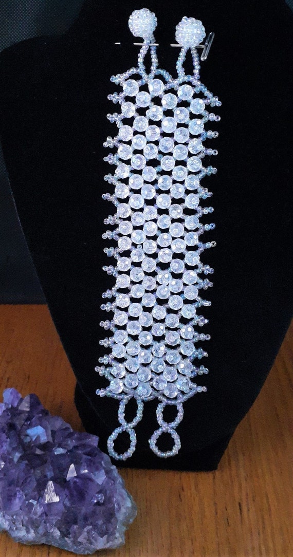 Crystal Clear Beaded Bracelet