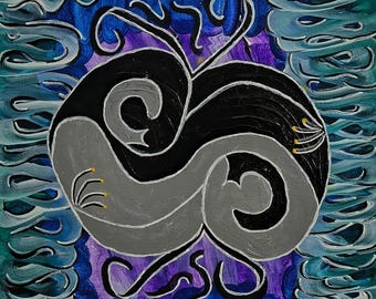 Art Painting Whisper Swirls 16"x12"