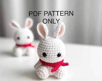 PDF FILE - 2023 Year of the Rabbit Amigurumi Crochet Plush Pattern - Chinese Zodiac Horoscope - Lunar New Year