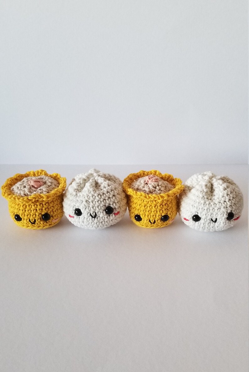 Steamed Bao Amigurumi Crochet Plush/ Dim Sum Crochet Plush/ - Etsy