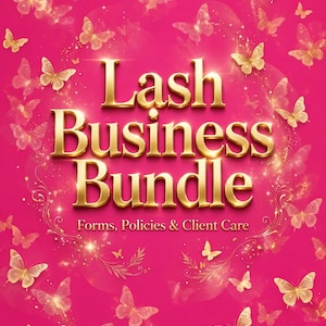 Lash Artist Business Forms Bundle – Client Intake, Consent Waiver, Aftercare Cards | Salon Forms