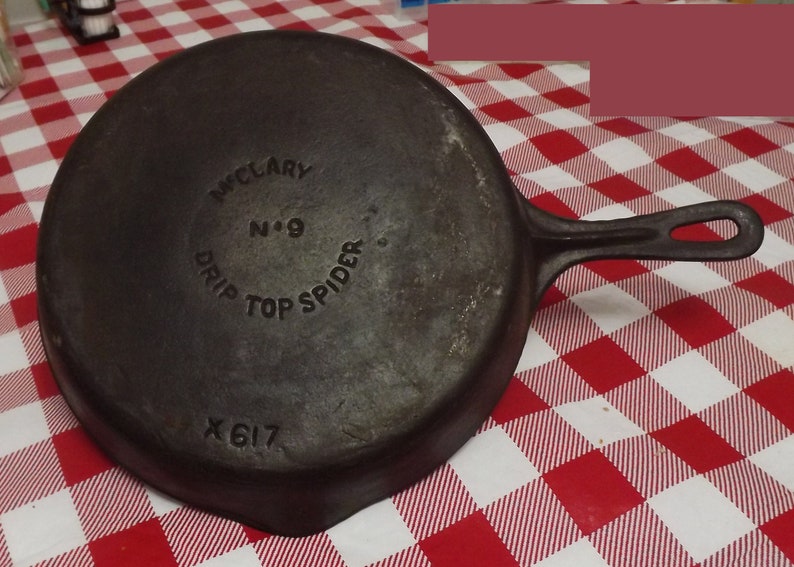 Canadian Cast Iron McClary No 9 Spider Skillet X617 Etsy