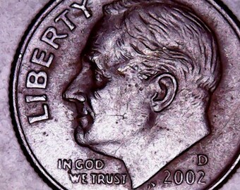 2002 D No Clad Dime Erreur