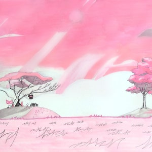 Steven Universe Print- Pink Trees
