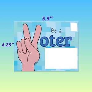 Be a Voter Postcards, Voter Reminder Postcard, postcards to voters