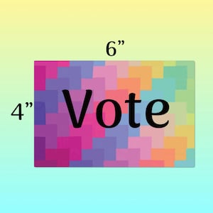 Cartes postales de vote, carte postale colorée de rappel aux électeurs, cartes postales aux électeurs