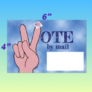 Vote By Mail, mail Postcards, Voter Reminder Postcard, postcards to voters
