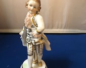 Spectacular Irish Dresden Gentleman Signed MV with Crown