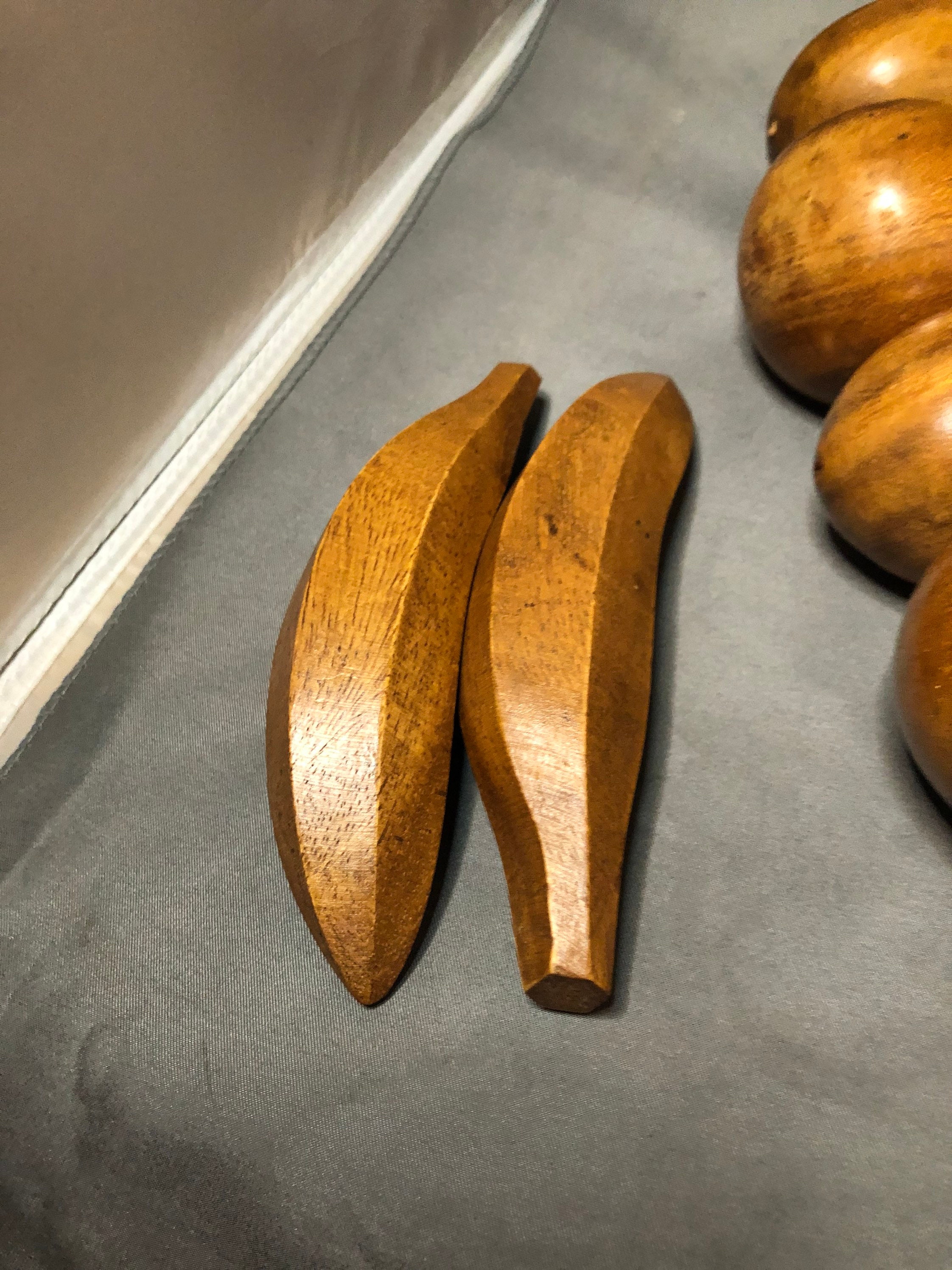 Fantastic Hand Carved Teak Fruit 1950s 9 pieces Etsy
