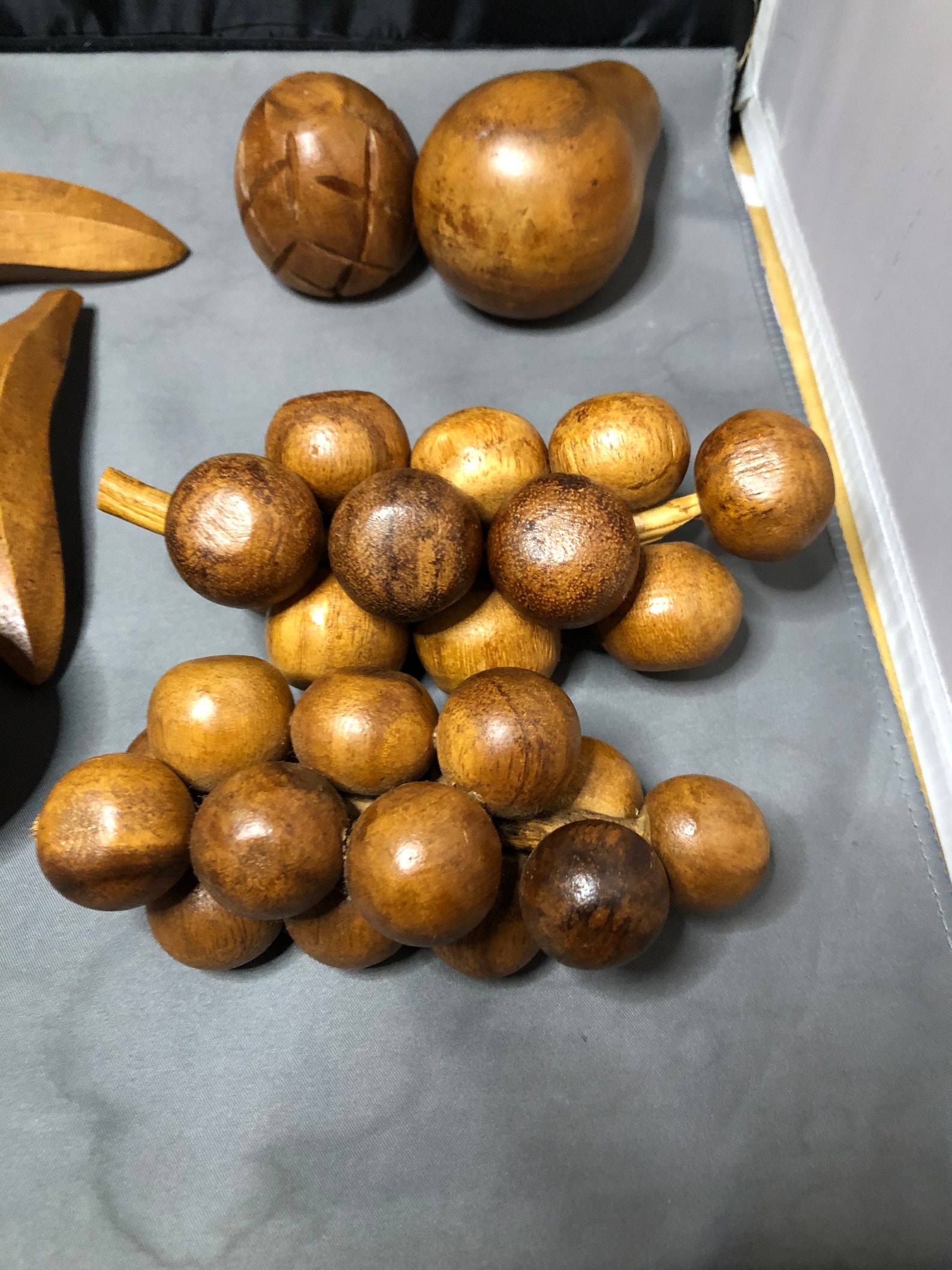 Fantastic Hand Carved Teak Fruit 1950s 9 pieces Etsy