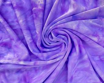 Purple tie dye Fabric spandexnylon