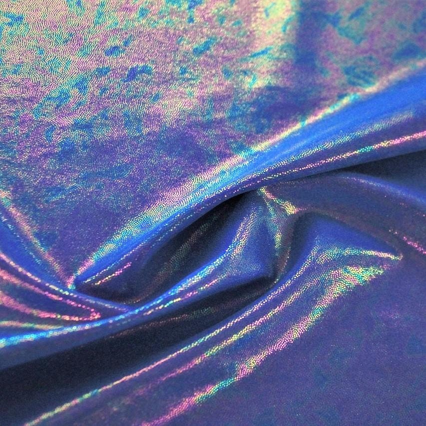 Prismatic Foiled Spandex | Blue Moon Fabrics