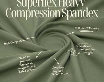 Tessuto in spandex a compressione pesante Superflex / Blue Moon Fabrics