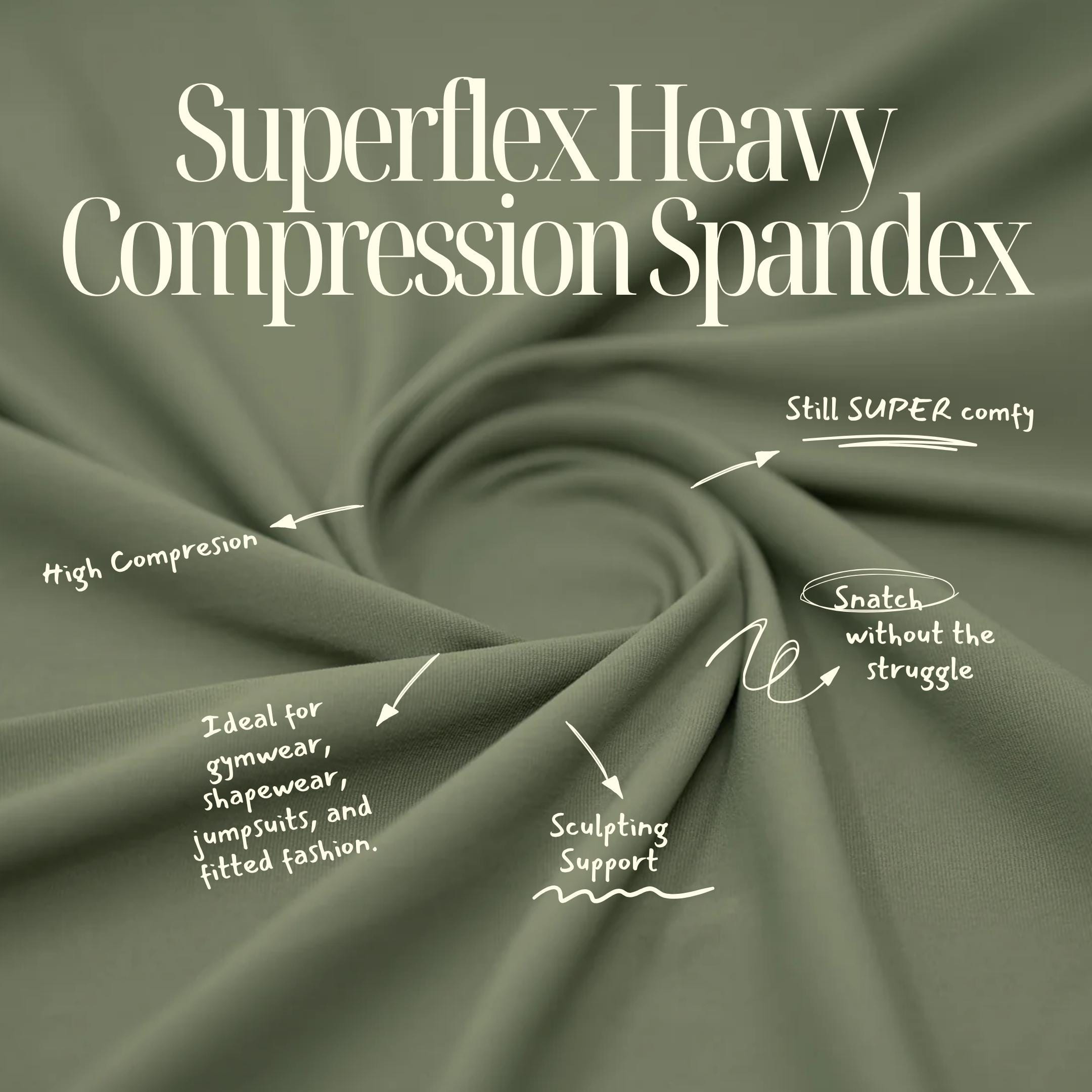 Superflex Heavy Compression Spandex – Activewear & Performance Fabric | Blue Moon Fabrics