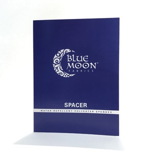 Carta de colores de tejido Spacer Scuba Knit / Telas Blue Moon