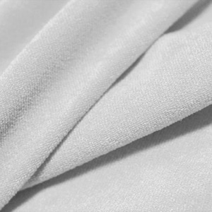 Terry Cloth White 45 Wide Absorbent Cotton Fabric by the Yard  (2391R-1F-white)