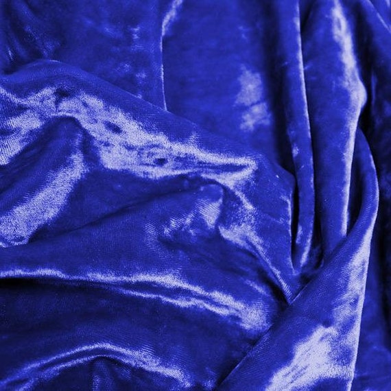 Regal Matte Stretch Velvet Fabric, Blue Moon Fabrics