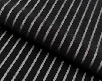 Tejido de malla elástica a rayas / Blue Moon Fabrics