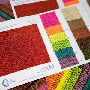 Ritzy Crinkle Nylon Polyester Spandex with Metallic Color Card | Blue Moon Fabrics
